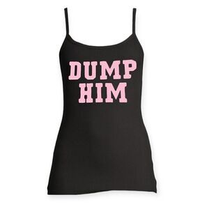 Dump him Y2k fitted cami